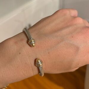 David Yurman Classic Cable Bracelet 14k Gold and Sterling Silver